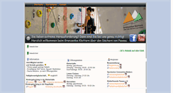 Desktop Screenshot of kletterhalle-passau.de