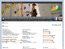 Tablet Screenshot of kletterhalle-passau.de